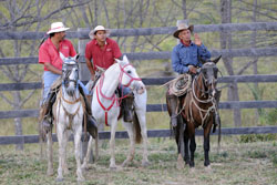 Rincon de la Vieja 3 cowboys van Hacienda de Guachipelin